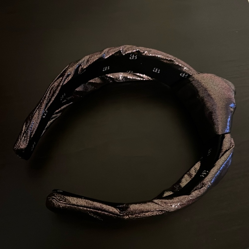 Alicia Bonnie Shiny Cocoa Headband